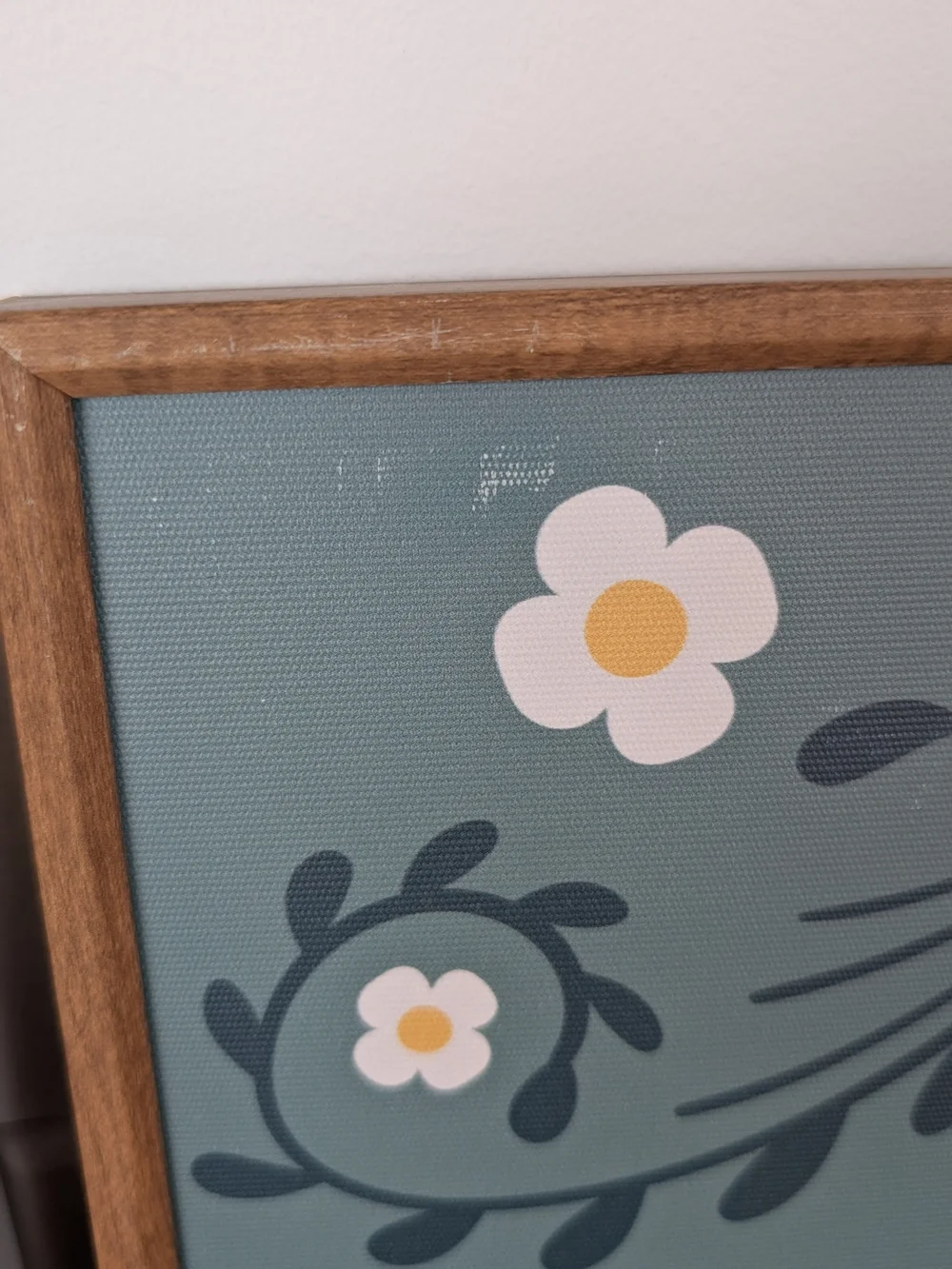 Cheetah Botanical framed canvas wall art Pre Owned,